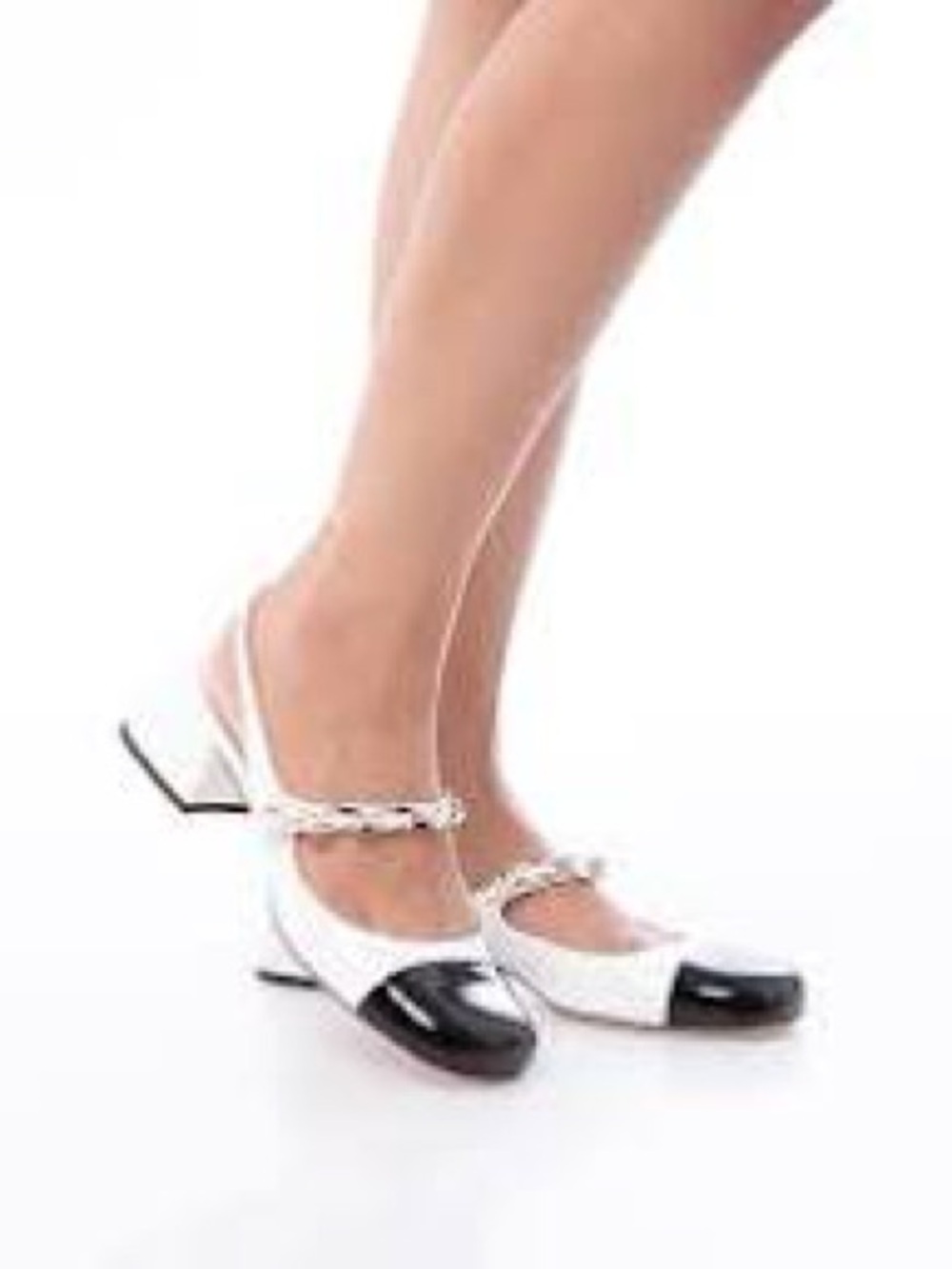 Miu Miu Patent Leather Mary Jane Slingback Pumps, Size 8